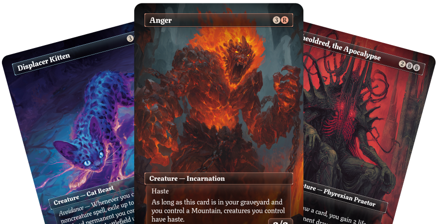Dark fantasy proxy deck artwork