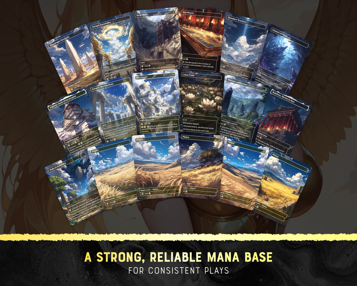 Angels Tribal waifu Commander proxy deck, presentation 12