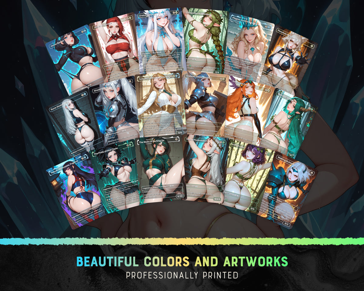 Arcades Defenders Arcades waifu Commander proxy deck, presentation 06