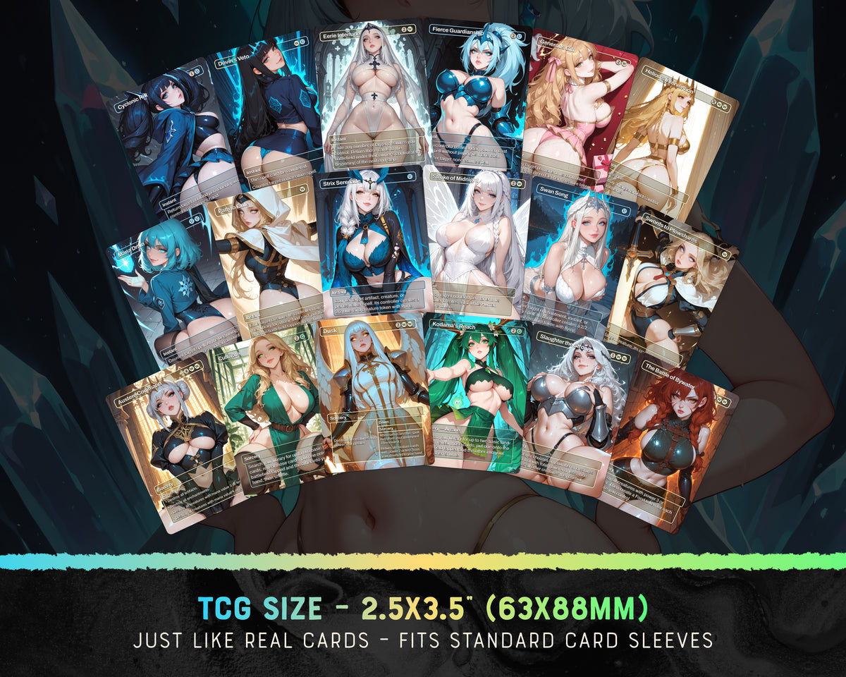 Arcades Defenders Arcades waifu Commander proxy deck, presentation 09