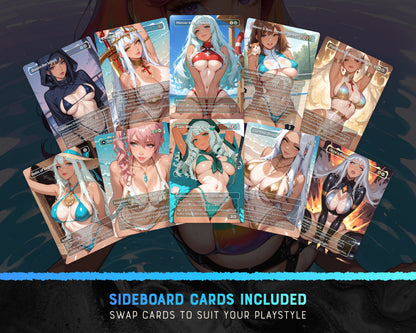Beach Waifus Jodah waifu Commander proxy deck, presentation 05