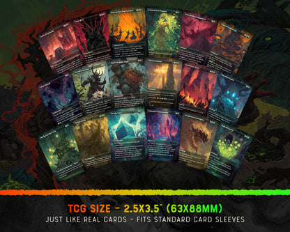 Bello Enchantments fantasy Commander proxy deck, presentation 09