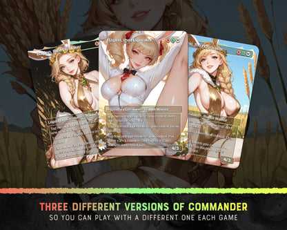 Bunny Tribal waifu Commander proxy deck, presentation 03