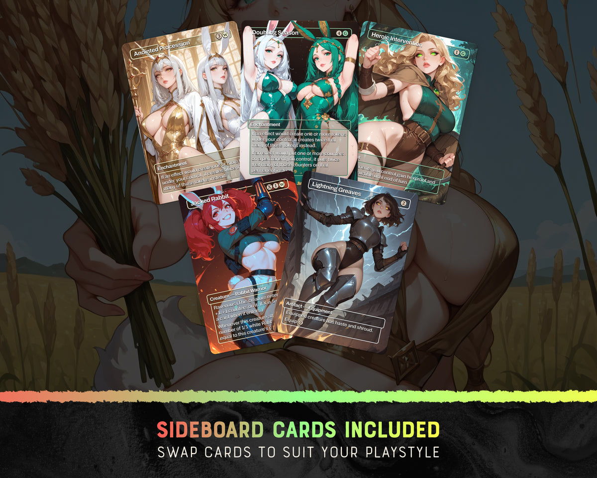Bunny Tribal waifu Commander proxy deck, presentation 05
