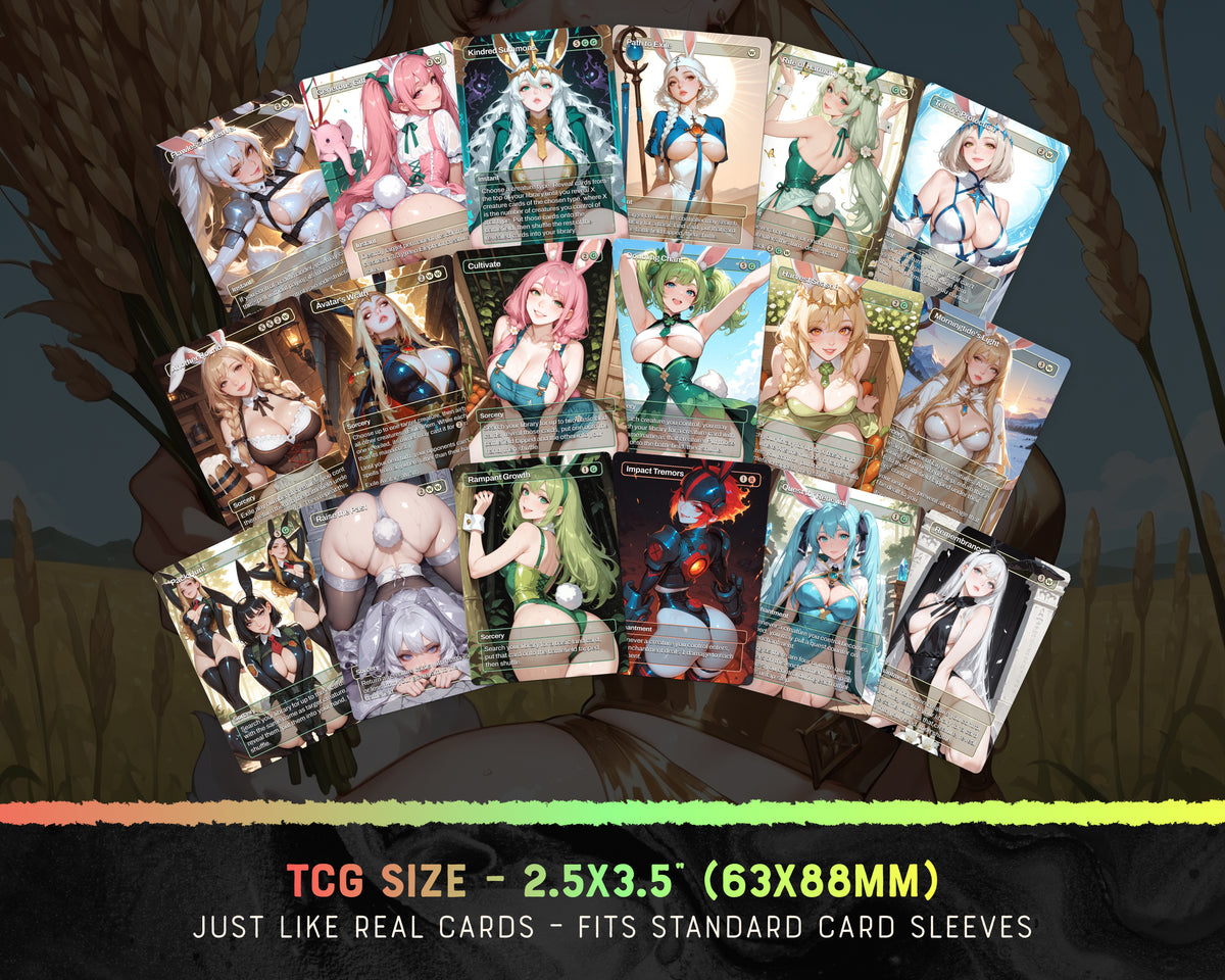 Bunny Tribal waifu Commander proxy deck, presentation 09