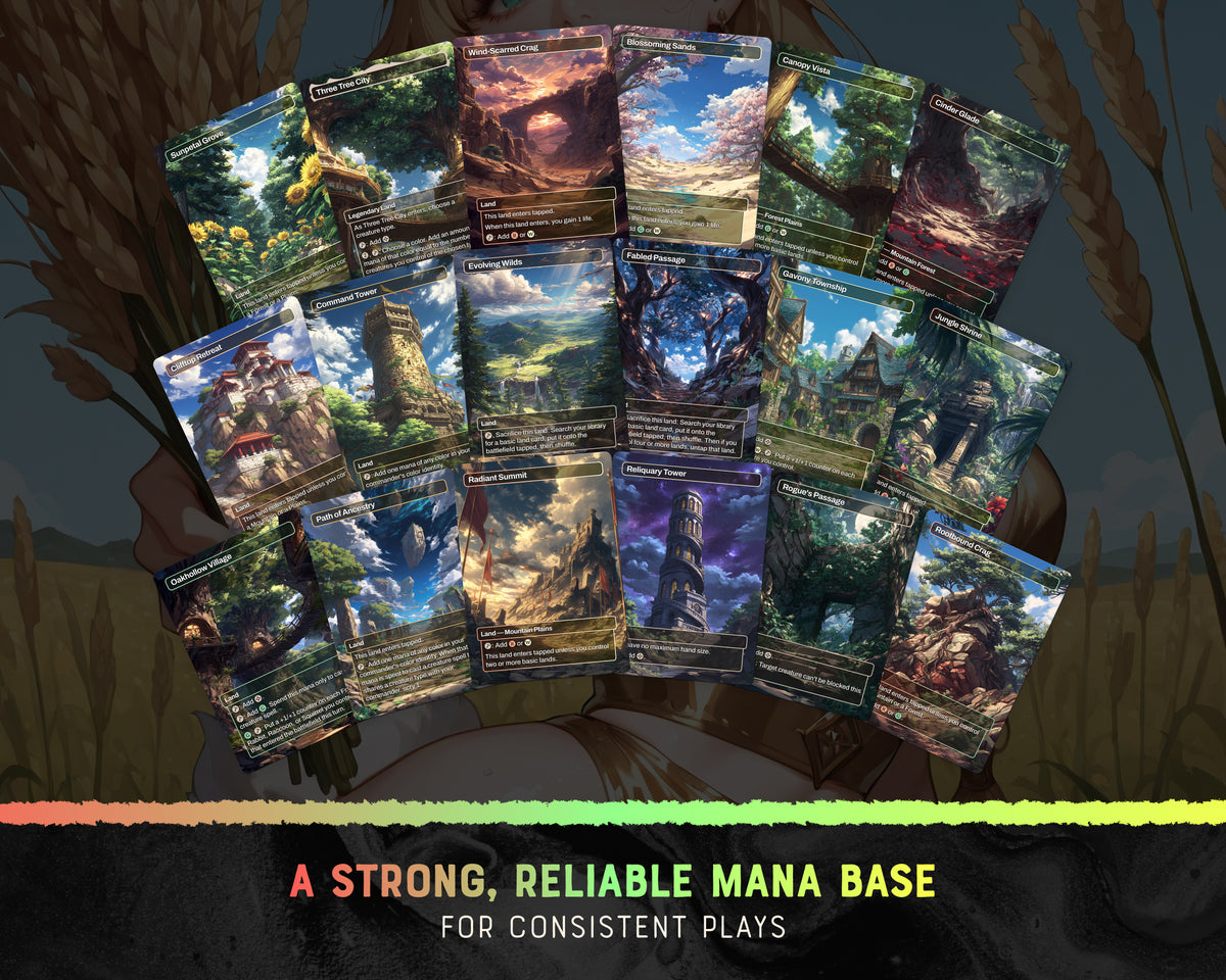Bunny Tribal waifu Commander proxy deck, presentation 12