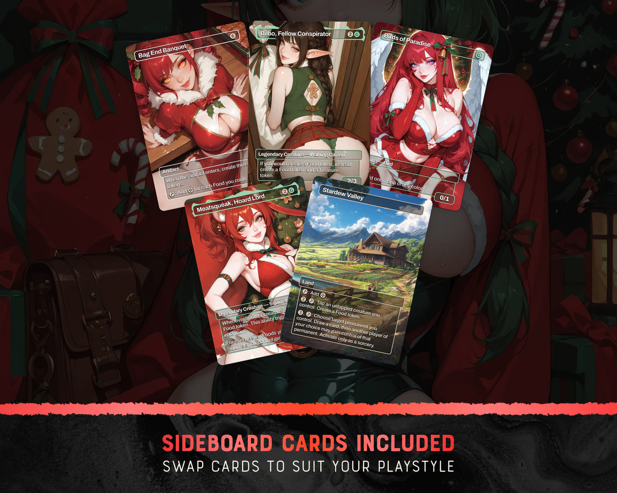 Christmas Bakery waifu Commander proxy deck, presentation 05