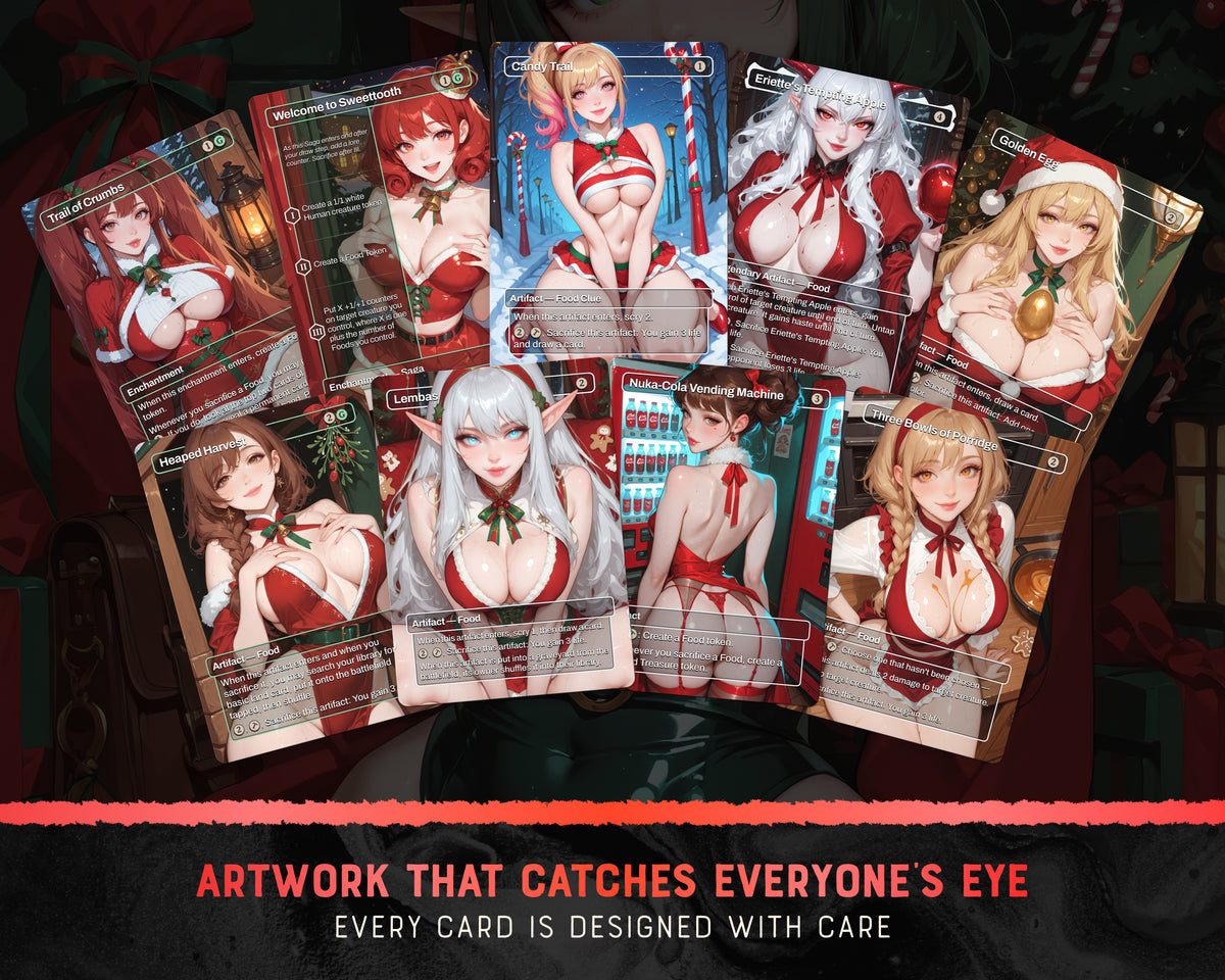 Christmas Bakery waifu Commander proxy deck, presentation 10