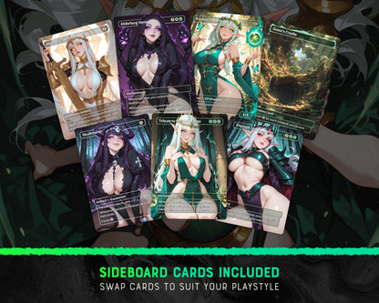 Elf Tribal waifu Commander proxy deck, presentation 05