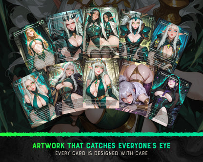 Elf Tribal waifu Commander proxy deck, presentation 10