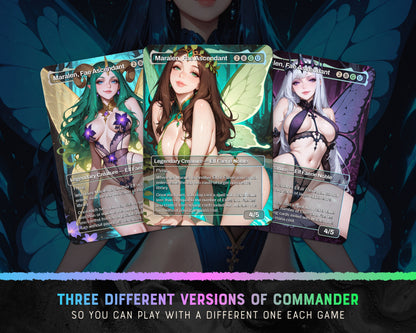 Faerie Tribal waifu Commander proxy deck, presentation 03