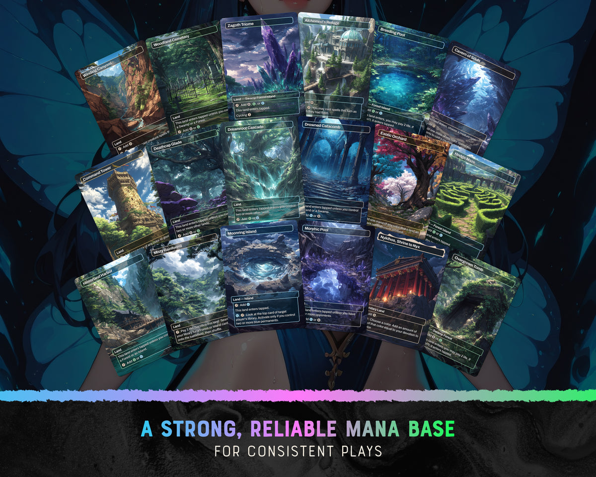 Faerie Tribal waifu Commander proxy deck, presentation 12