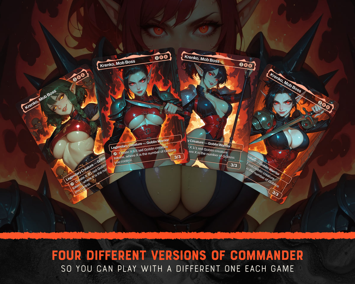 Goblin Tribal waifu Commander proxy deck, presentation 03
