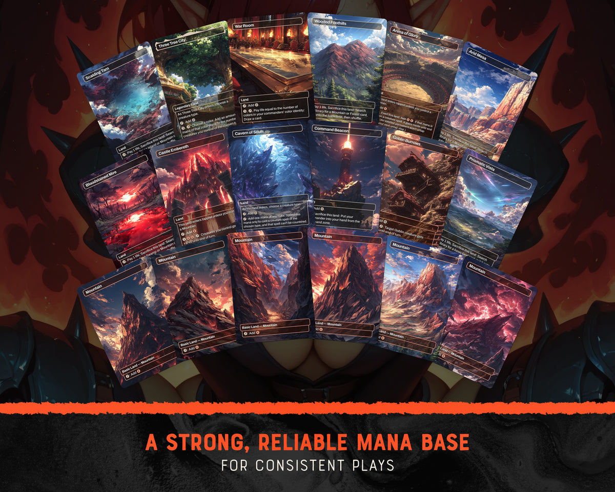 Goblin Tribal waifu Commander proxy deck, presentation 12