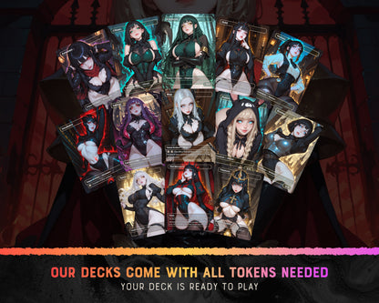 Goth Queens waifu Commander proxy deck, presentation 04
