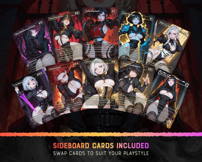 Goth Queens waifu Commander proxy deck, presentation 05