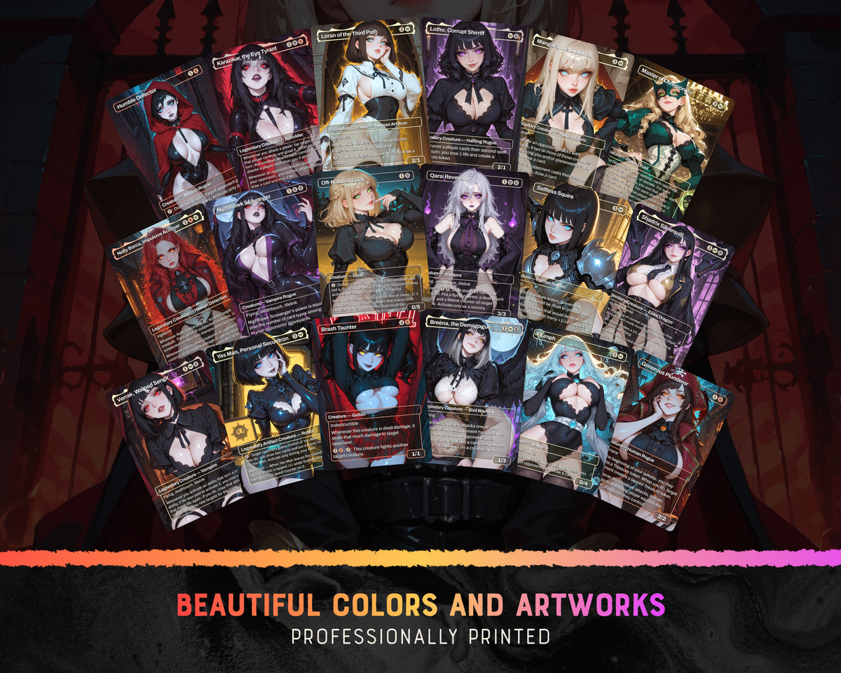 Goth Queens waifu Commander proxy deck, presentation 06