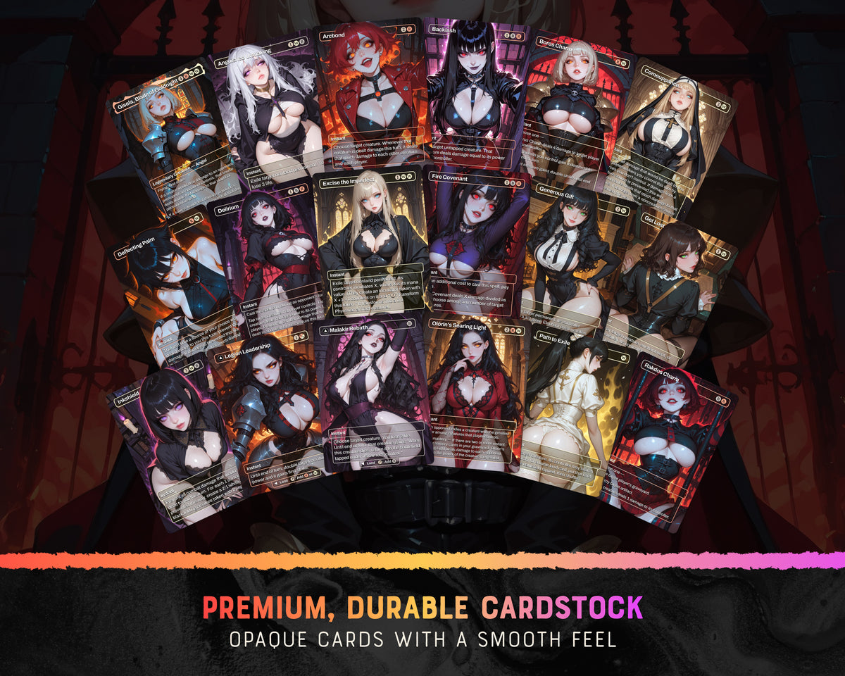 Goth Queens waifu Commander proxy deck, presentation 07