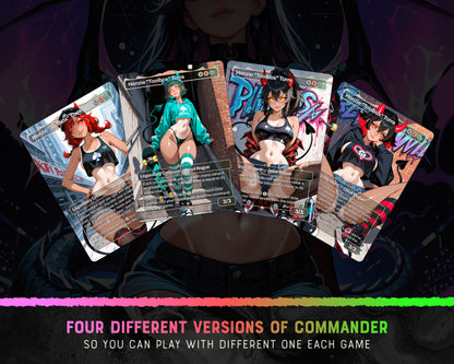 Henzie Skaters waifu Commander proxy deck, presentation 03