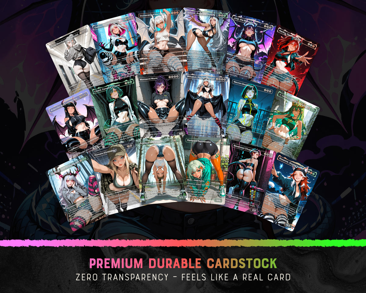 Henzie Skaters waifu Commander proxy deck, presentation 07