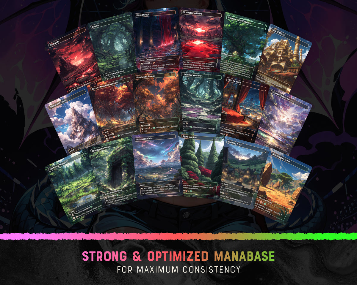 Henzie Skaters waifu Commander proxy deck, presentation 12