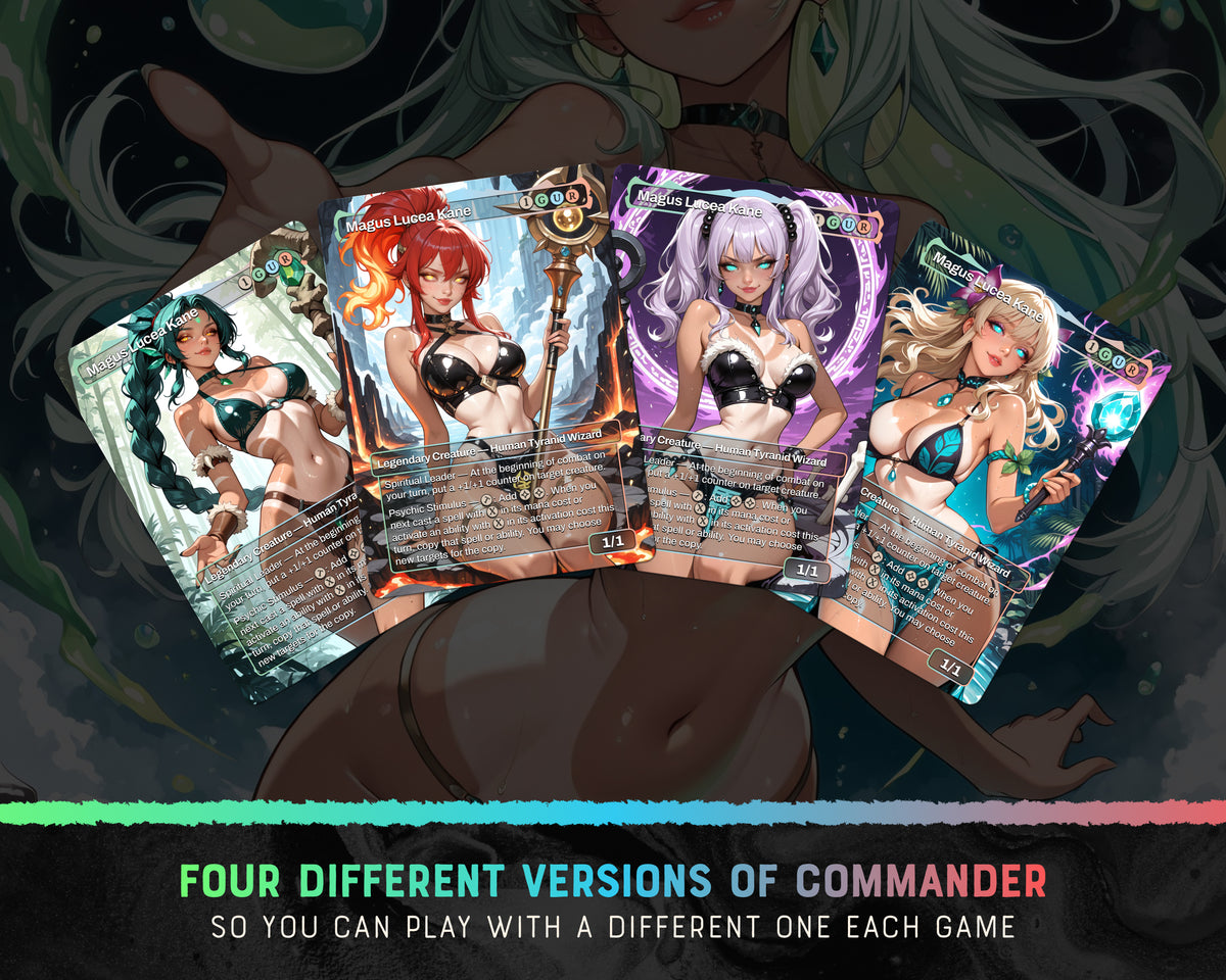 Jungle Explorers waifu Commander proxy deck, presentation 03