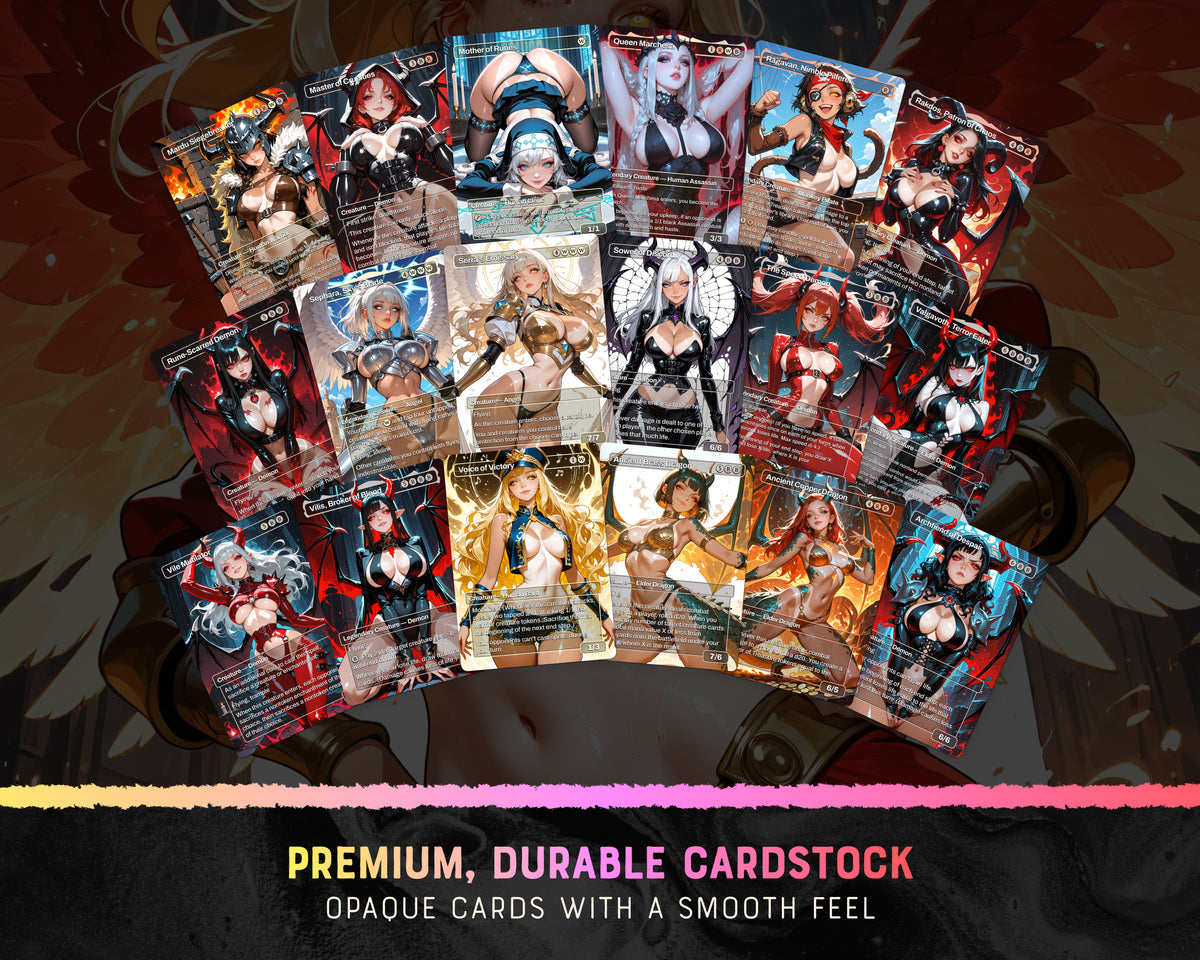Kaalia War Queen waifu Commander proxy deck, presentation 07