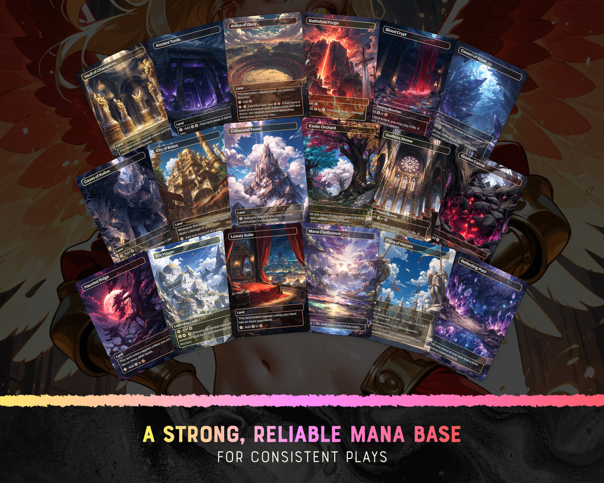 Kaalia War Queen waifu Commander proxy deck, presentation 12
