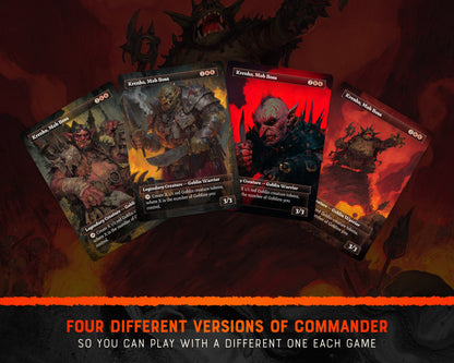 Krenko Goblins fantasy Commander proxy deck, presentation 03