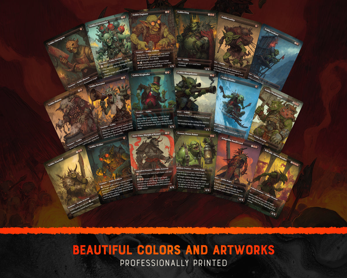 Krenko Goblins fantasy Commander proxy deck, presentation 06