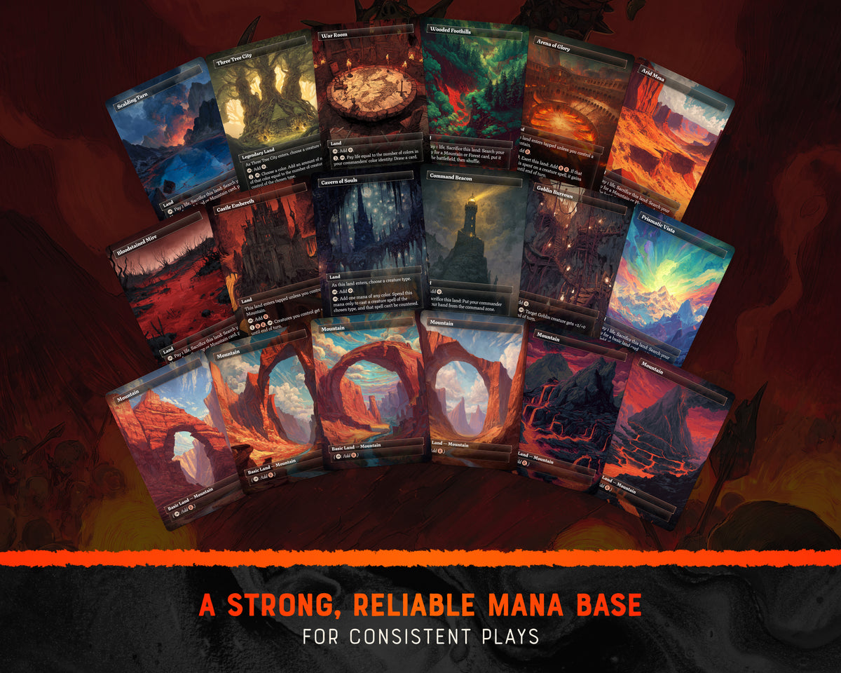 Krenko Goblins fantasy Commander proxy deck, presentation 12