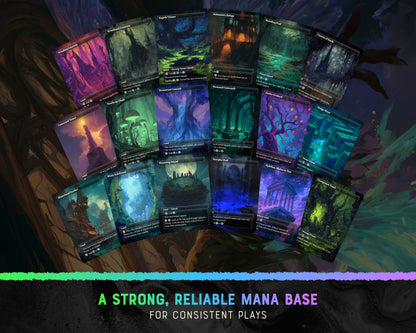 Maralen Faeries fantasy Commander proxy deck, presentation 12