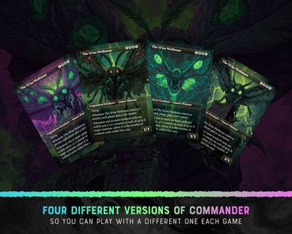 Mothman Radiation fantasy Commander proxy deck, presentation 03