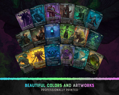 Mothman Radiation fantasy Commander proxy deck, presentation 06
