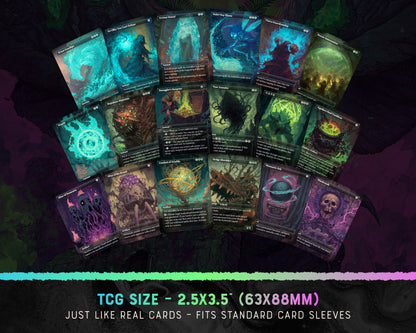 Mothman Radiation fantasy Commander proxy deck, presentation 09