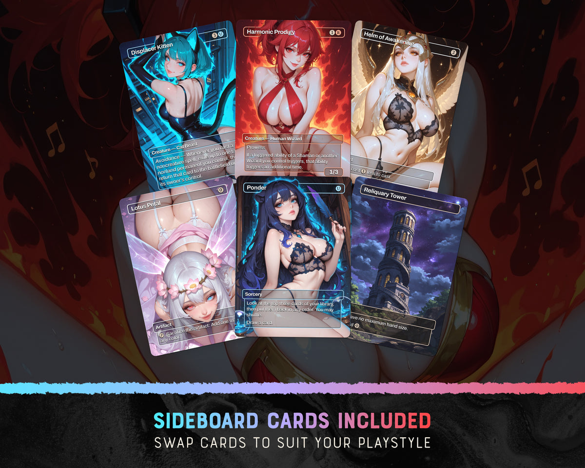 Otter Spellslinger waifu Commander proxy deck, presentation 05