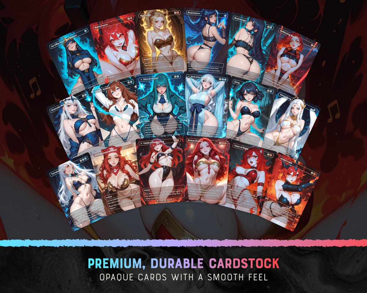 Otter Spellslinger waifu Commander proxy deck, presentation 07