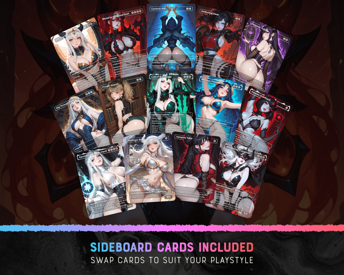 Queen Sauron waifu Commander proxy deck, presentation 05
