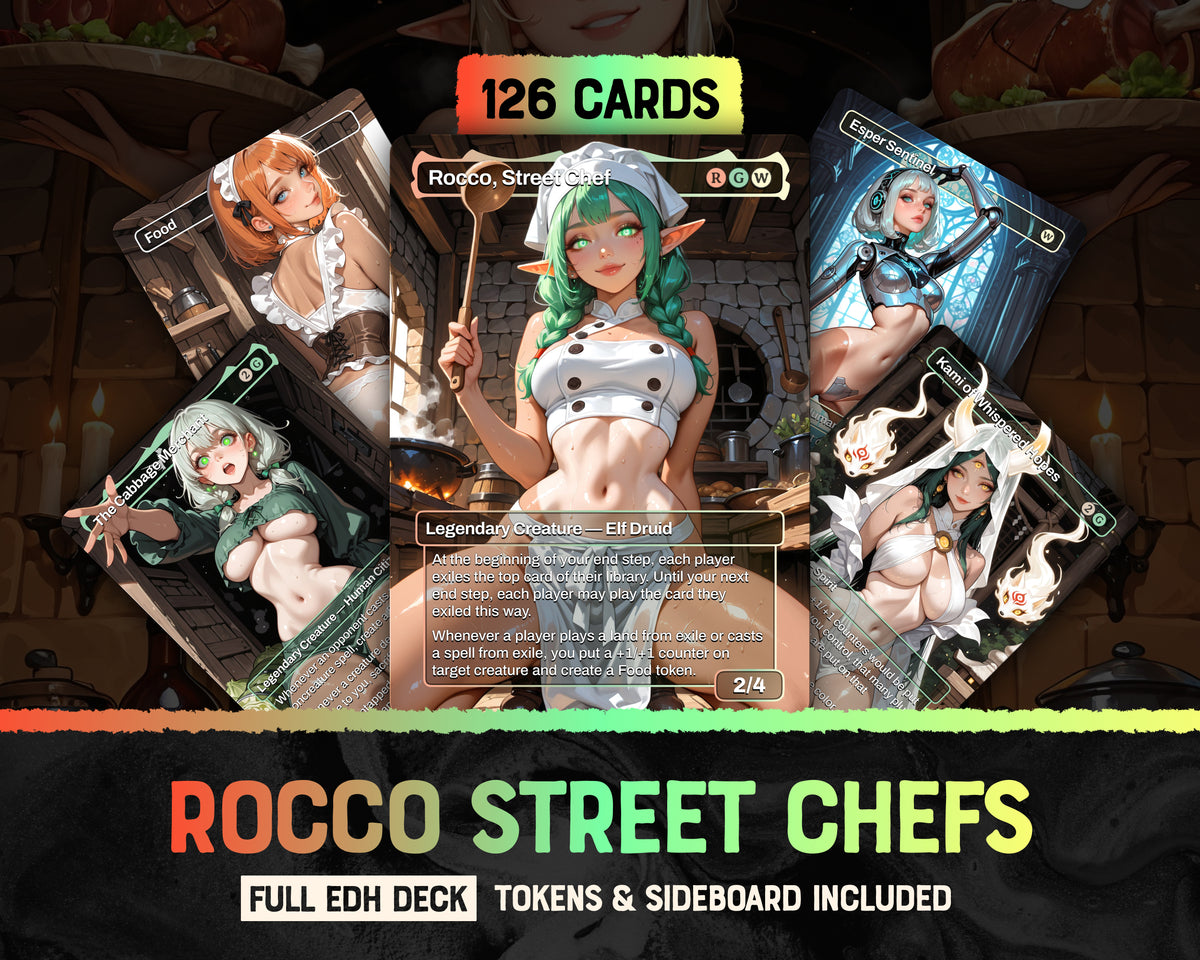 Rocco Street Chefs waifu Commander proxy deck, presentation 01
