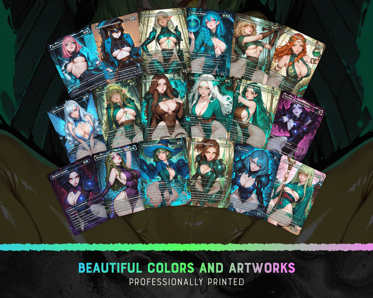 Radiation Queens waifu Commander proxy deck, presentation 06