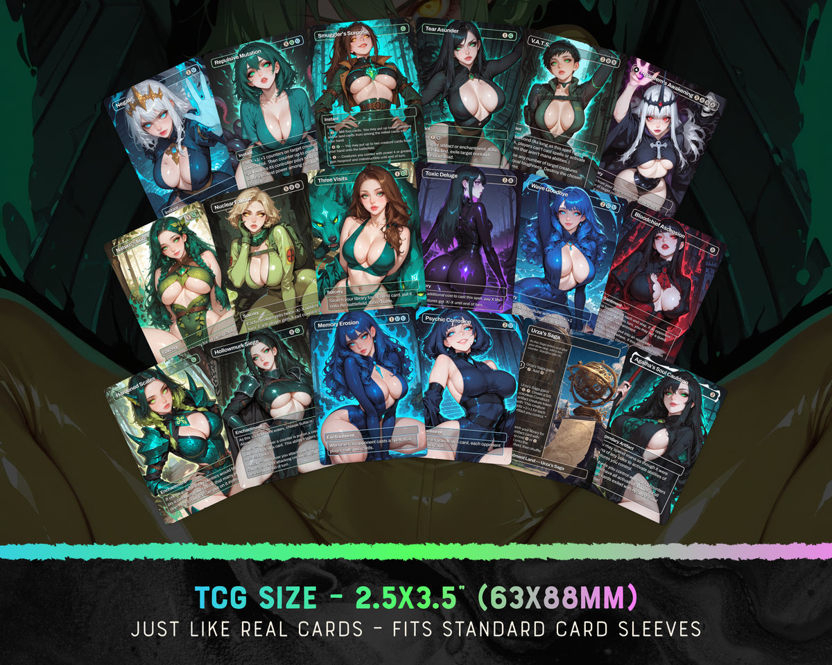 Radiation Queens waifu Commander proxy deck, presentation 09