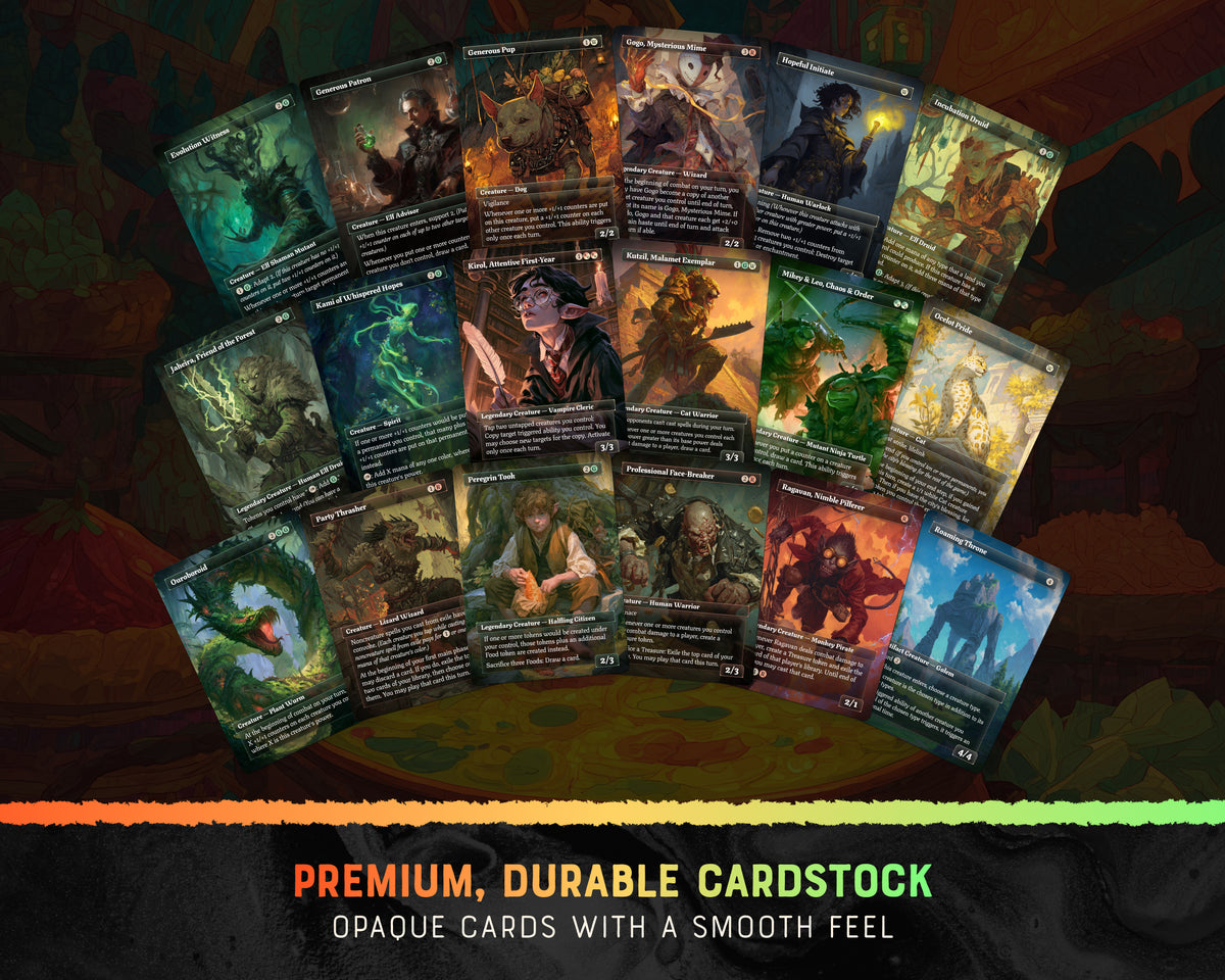 Rocco Food Engine fantasy Commander proxy deck, presentation 07