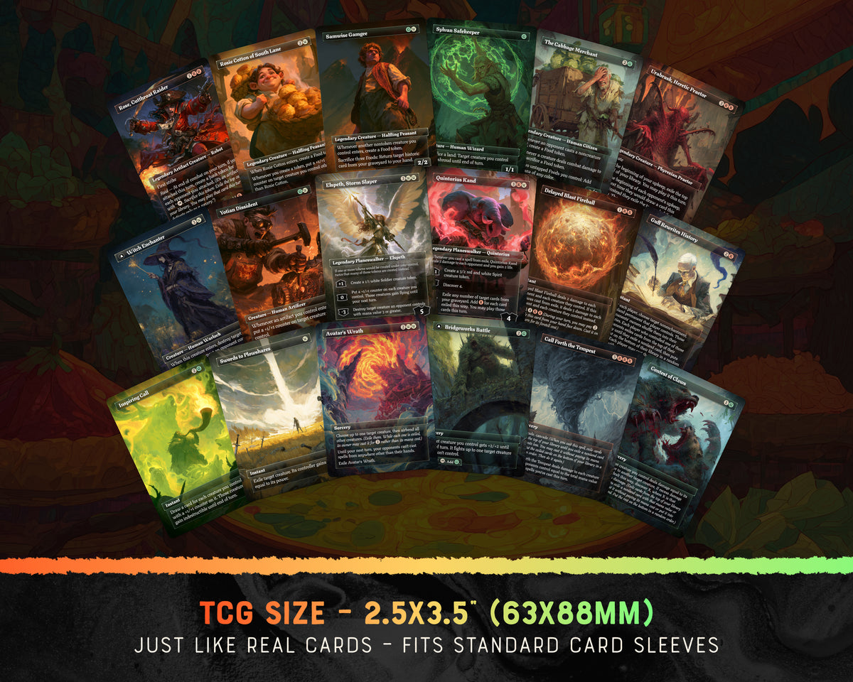 Rocco Food Engine fantasy Commander proxy deck, presentation 09