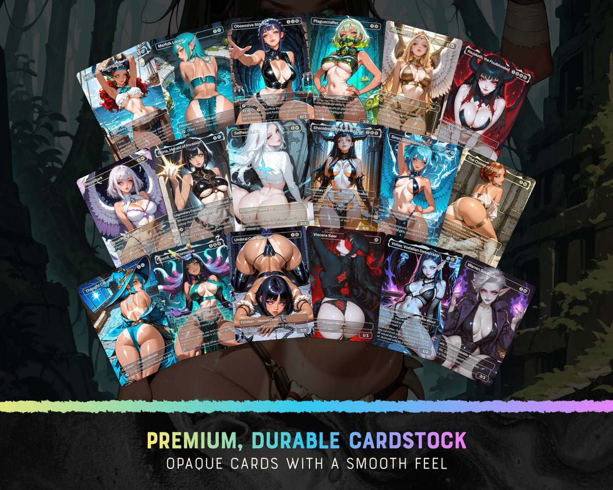 Sefris Dungeons waifu Commander proxy deck, presentation 07
