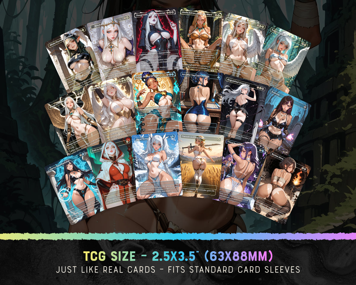Sefris Dungeons waifu Commander proxy deck, presentation 09