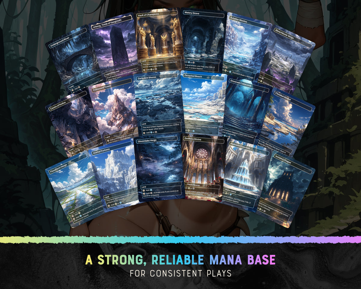 Sefris Dungeons waifu Commander proxy deck, presentation 12