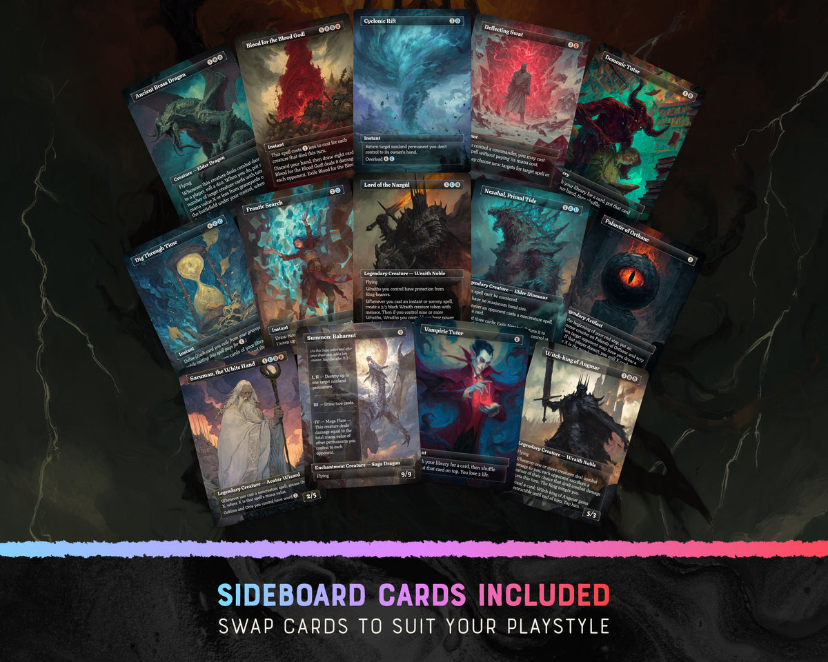 Shadow of Mordor fantasy Commander proxy deck, presentation 05