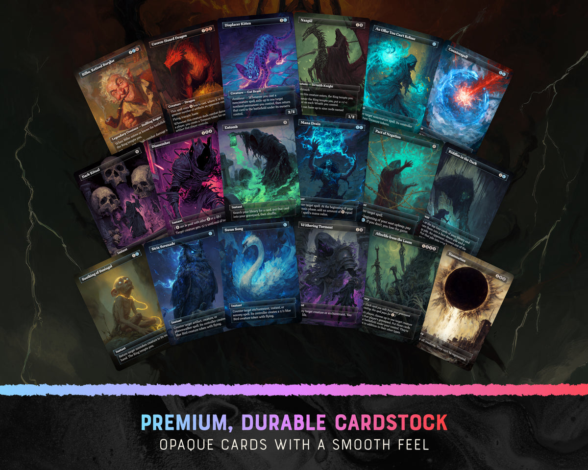 Shadow of Mordor fantasy Commander proxy deck, presentation 07