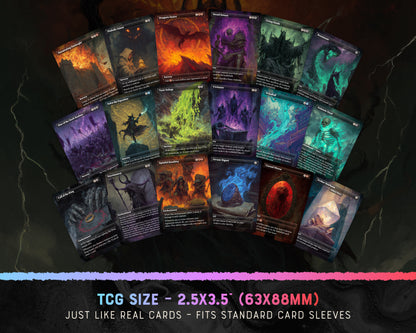 Shadow of Mordor fantasy Commander proxy deck, presentation 09