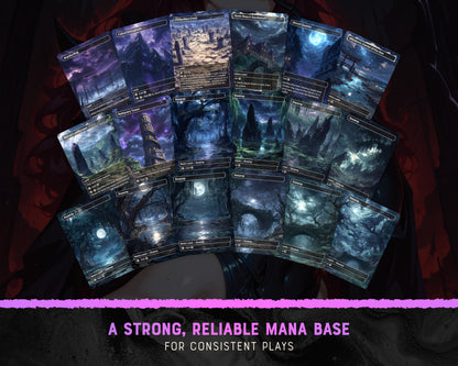 Sheoldred Apocalypse waifu Commander proxy deck, presentation 12